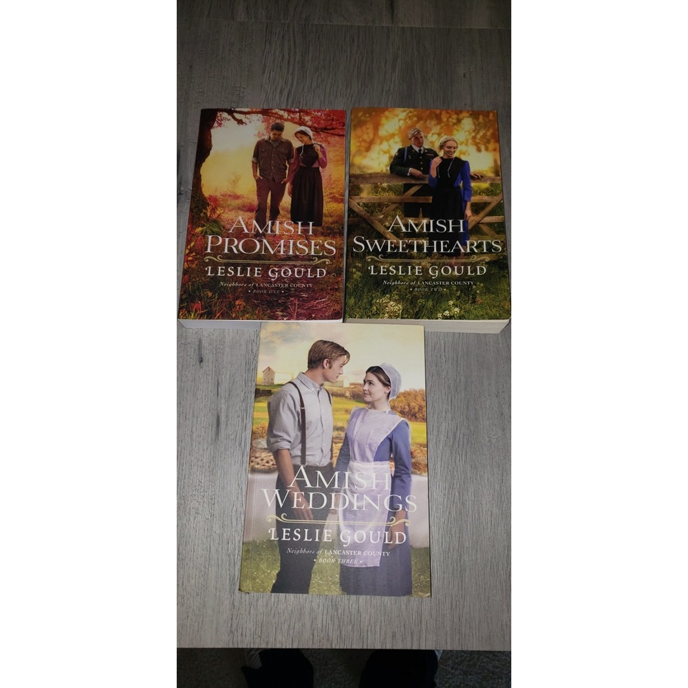 Leslie Gould Neighbors of Lancaster County Amish Series Books 1-3 Paperback Set‎
